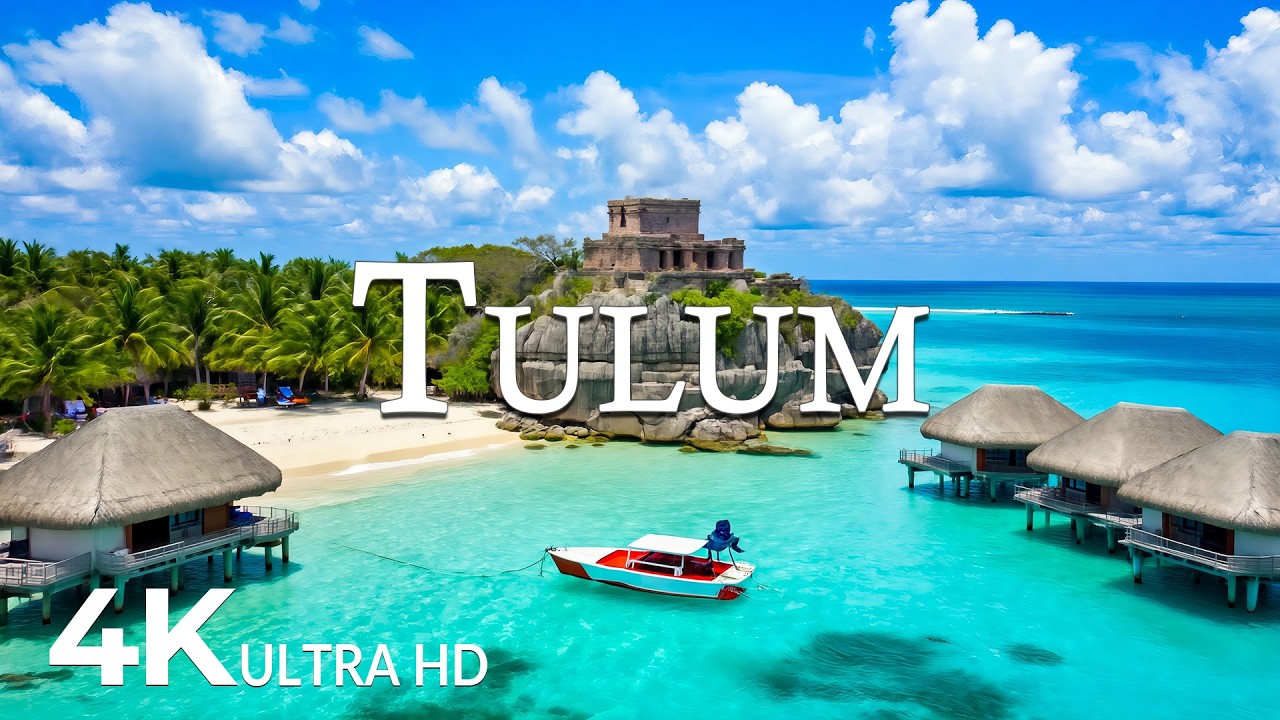 FLYING OVER TULUM (4K UHD) – Soothing Music Along With Beautiful Nature Video - 4K Video ULTRA HD #5