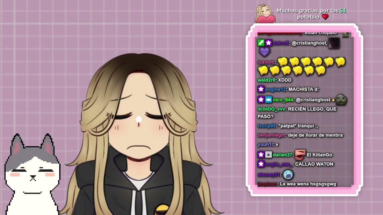 La cynthia llorando y el cristian se burla  😿