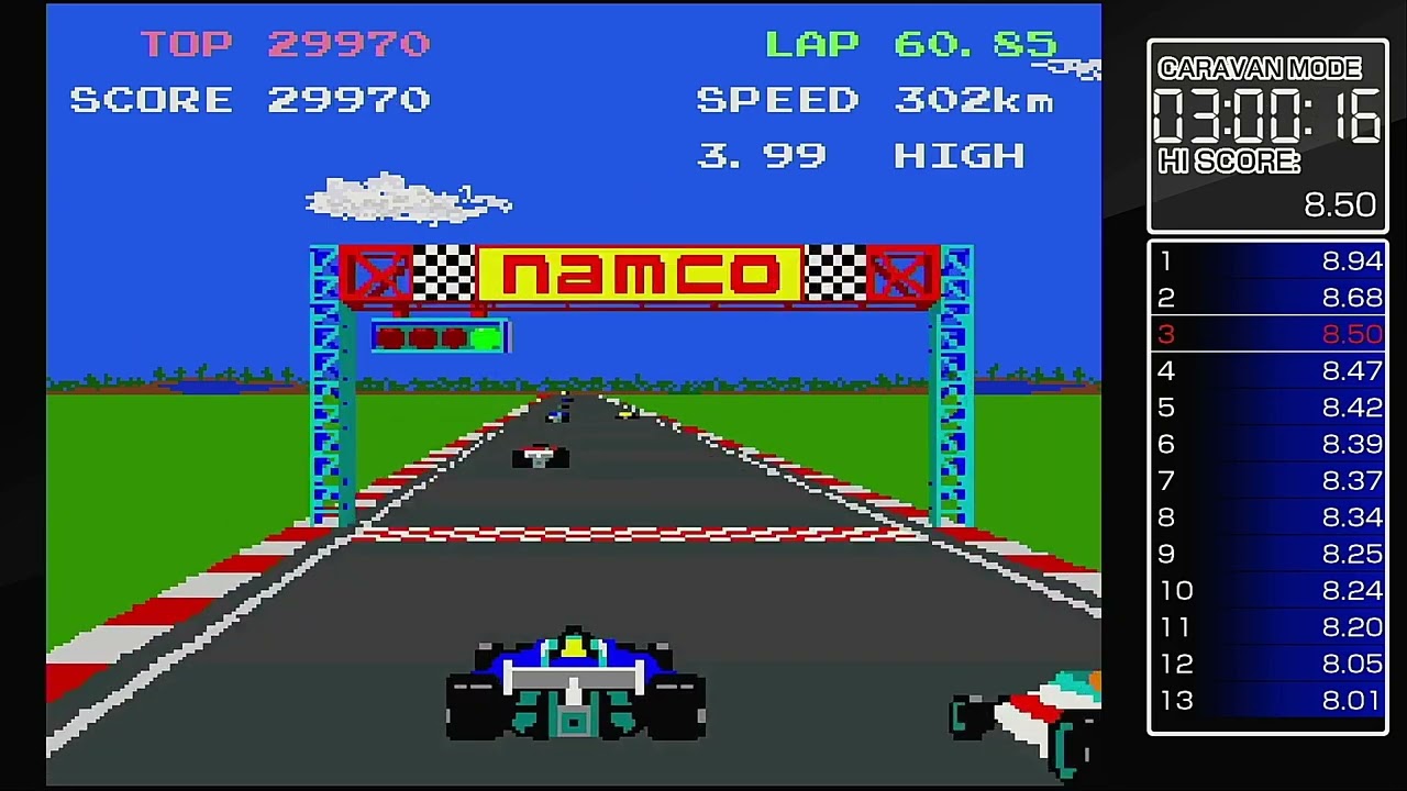 アーケードアーカイブス ポールポジションII キャラバンモード SUZUKA