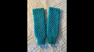 Learn how to crochet super stretchy leg warmers