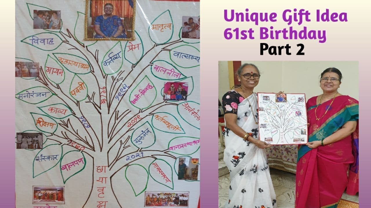 61st/60th/75th Birthday Handamde Gift Ideas | Customized Bday Gift |एकसष्टी celebration Ideas-Part 2