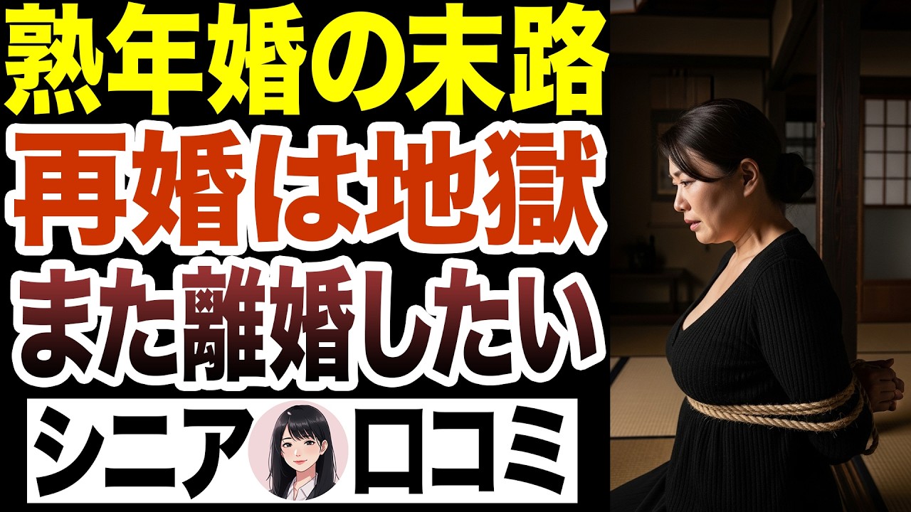 【熟年婚の末路】再婚したら地獄！幸せにいなれなかったシニア…口コミ30選紹介します【シニア離婚】