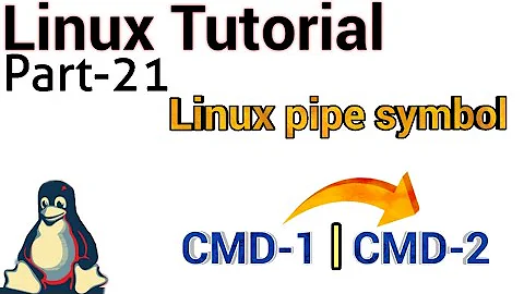 Linux Tutorial 21 - pipes in Linux | linux pipe symbol