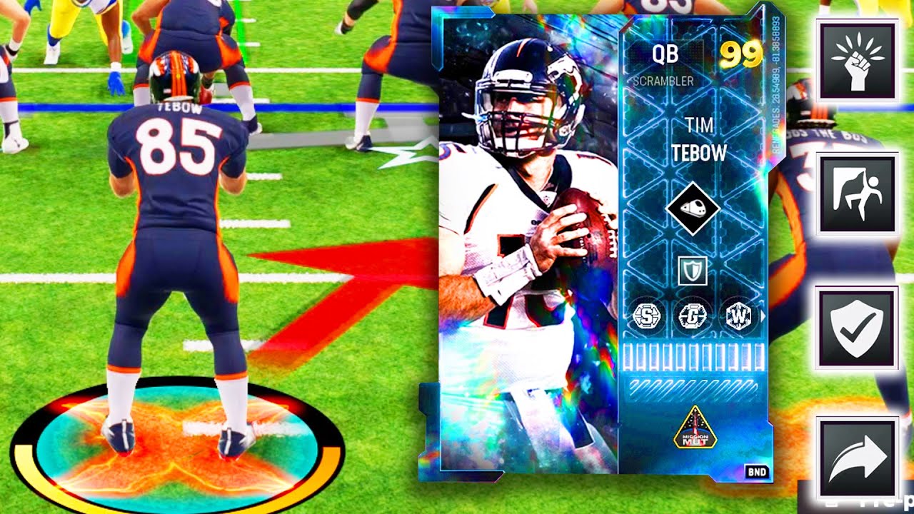 99 OVERALL TIM TEBOW with TANK is GLITCHY Madden 23 - YouTube
