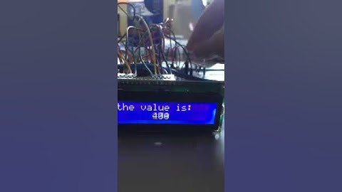 LCD screen and photoresistor