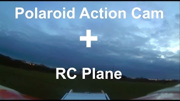 Action Cam (Polaroid Cube Plus) attached to RC Plane - Hangar 9 Easy 2 electric balsa trainer