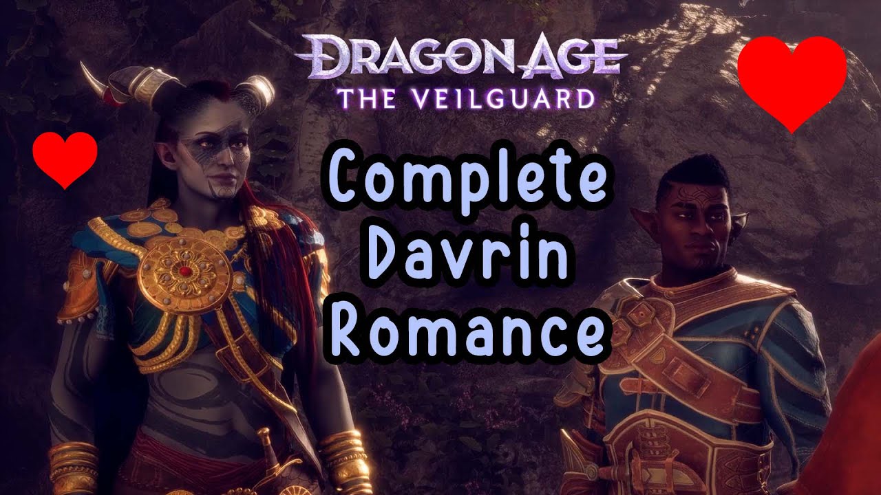 Dragon Age The Veilguard - Complete Davrin Romance (Female Qunari ...