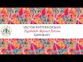 Psychedelic Abstract Pattern Design. Vector. Speedpaint