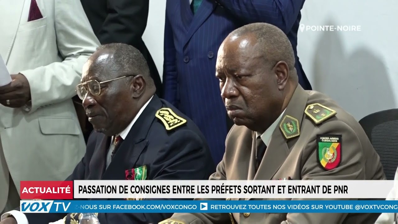 Passation de consignes entre les préfets sortant et entrant de Pointe-Noire