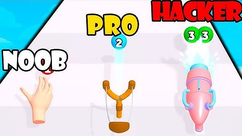 NOOB vs PRO vs HACKER - Ball Pop Run | Gamplay Satisfying (Android,iOS)