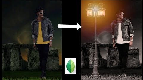 How to Make Glowing Lamp Light Effects ? - Snapseed Night Lamp Editing Tutorial