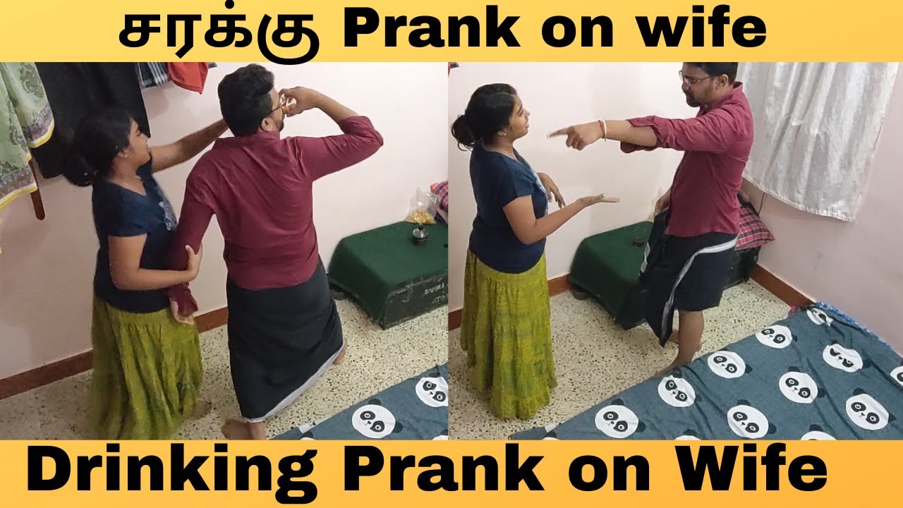 Prank on wife | Drunken prank on wife | prank gone wrong | she cried | Tamil prank | Gk dolls