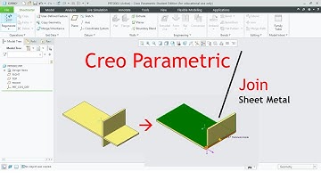 Creo Parametric | Join in Sheet Metal