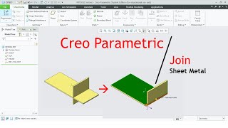 Creo Parametric | Join in Sheet Metal