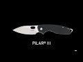 Video: มีดพับ CRKT Pilar III Frame Lock Knife Black G-10 (8Cr13Mov 3.0" Satin),5317