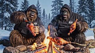 Winter Campfire Cooking ❄️🔥🍖