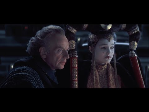 Star Wars Episode I - The Phantom Menace. Palpatine's Manipulations. 4K Ultra Hd.