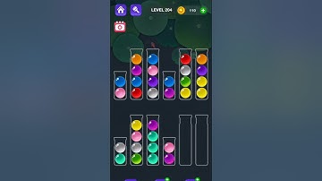 Ball Sort Master Game Level - 204 Without Boosters | Puzzle Game | #entertainment #puzzle #games