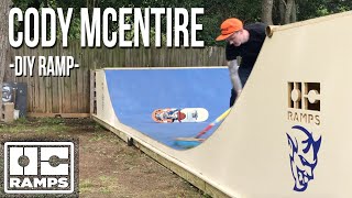 Cody McEntire builds his DIY ramp