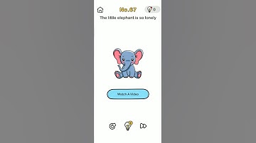 Brain out level 67 the little elephant is so lonely walkthrough and solution