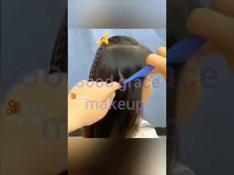 beautiful hair style for girls . simple hair style for beginners by good grace makeup