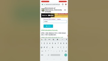 Sindh university cpn check kese karein