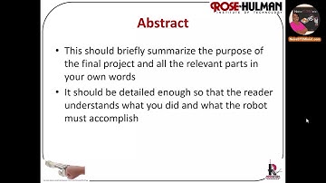 Human-Robot Interaction Course: Week 9 - Final Project Overview