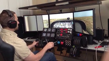 X-Plane simulator with trackir and saitek pro flight controls