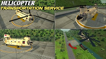 Helicopter Transportation System In Bussid || How to add Helicopter and Helipad mod || Bussid