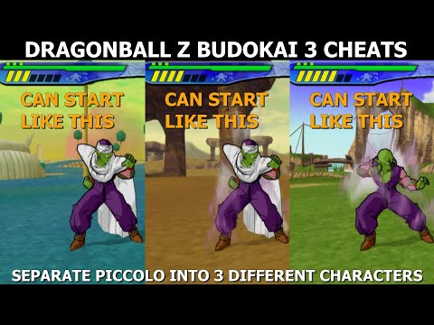 Piccolo starts the fight already transformed (Dragon Ball Z Budokai 3 Cheats)