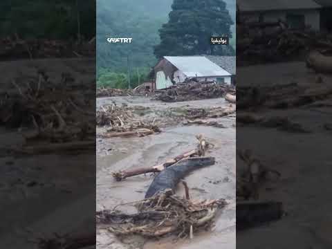 فيضانات نهرية تدم ر منازل وطرقات