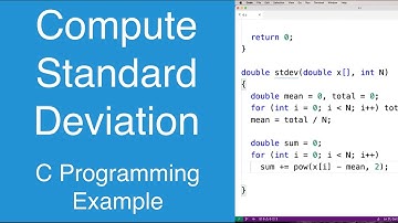Standaarddeviatie berekenen | C-programmeervoorbeeld