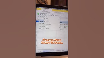 วิธีล๊อกหัวข้อตารางใน Google Sheets ง่ายๆ เพียง 3 วินาที #googlesheetstips #googlesheets #excel