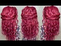 How to Boho hair style - half up half down - step  by step