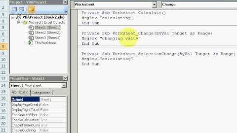 ExcelExperts.com - VBA Tips - Worksheet Events