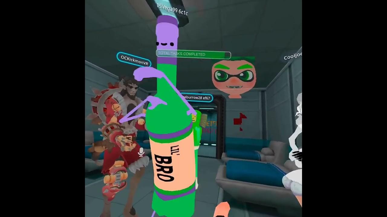 Playing Among us Vrchat Because it was better than the official VR just