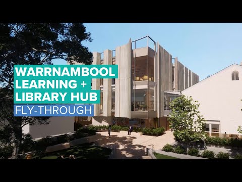 Warrnambool Learning & Library Hub Fly-through