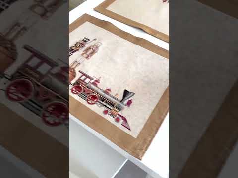 Серветка Новорічна під тарілку, гобеленова Limaso, видео 1