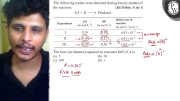The following results were obtained during kinetic studies of the r...