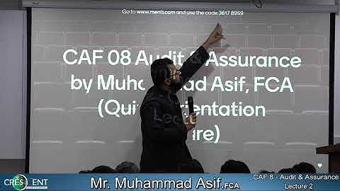 CAF 8 - Sir Asif -Lecture -02