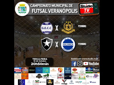 Caravvágio x Lázio | Botafogo x Haliança | Campeonato de Futsal de Veranópolis | Studio TV | Ao Vivo