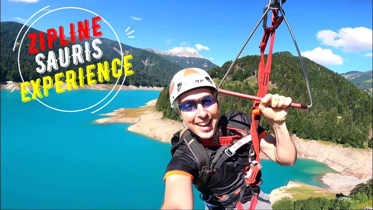 ZIPLINE SAURIS Experience - 80Kmh sul LAGO🚠☀️ - YouTube