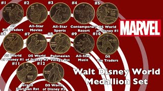 Marvel Medallion Set | Walt Disney World **RETIRED**