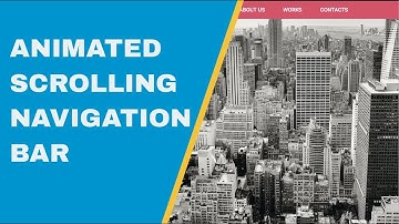Animated Scrolling Navigation Bar | HTML & CSS / jQuery | GridDev