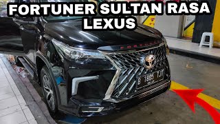 MANTAP... MODIFIKASI MOBIL FORTUNER SULTAN RASA LEXUS ✓