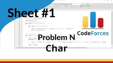 ICPC Assiut Sheet | Sheet 1 | problem N | Char | Mazen Labs