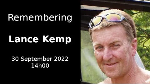 Memorial service for Lance Kemp