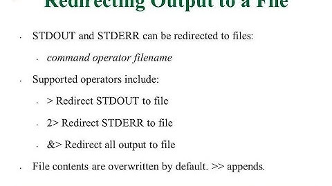How To redirect output in  Redhat linux all methods (HD English) Final Version