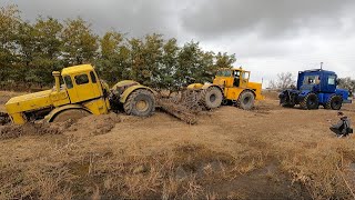 ЗАСАДИЛИ КИРОВЕЦ В ГРЯЗЬ ПО РАМУ | Трактор К700 с кабиной Renault Magnum едет на помощь!!!