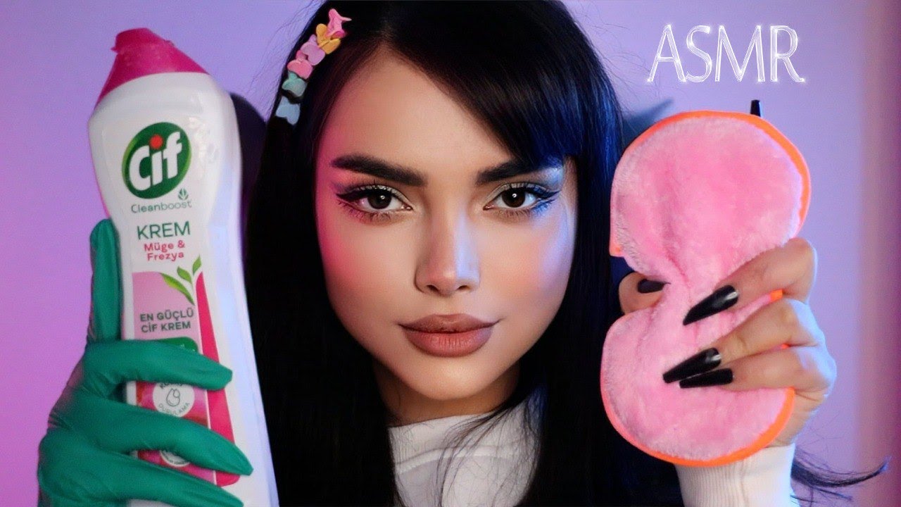 ای اس ام آر،با مواد شوینده خونه حمومت میکنم، persian asmr| asmr farsi